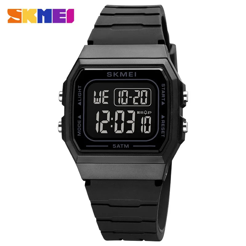 1683 Waterproof Mens Digital Watches Sports LED Display Stopwatch Electronic Wristwatches for Men Women Relogio Masculino
