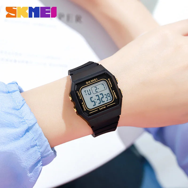1683 Waterproof Mens Digital Watches Sports LED Display Stopwatch Electronic Wristwatches for Men Women Relogio Masculino