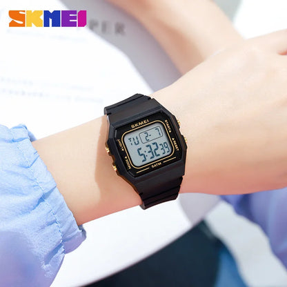 1683 Waterproof Mens Digital Watches Sports LED Display Stopwatch Electronic Wristwatches for Men Women Relogio Masculino