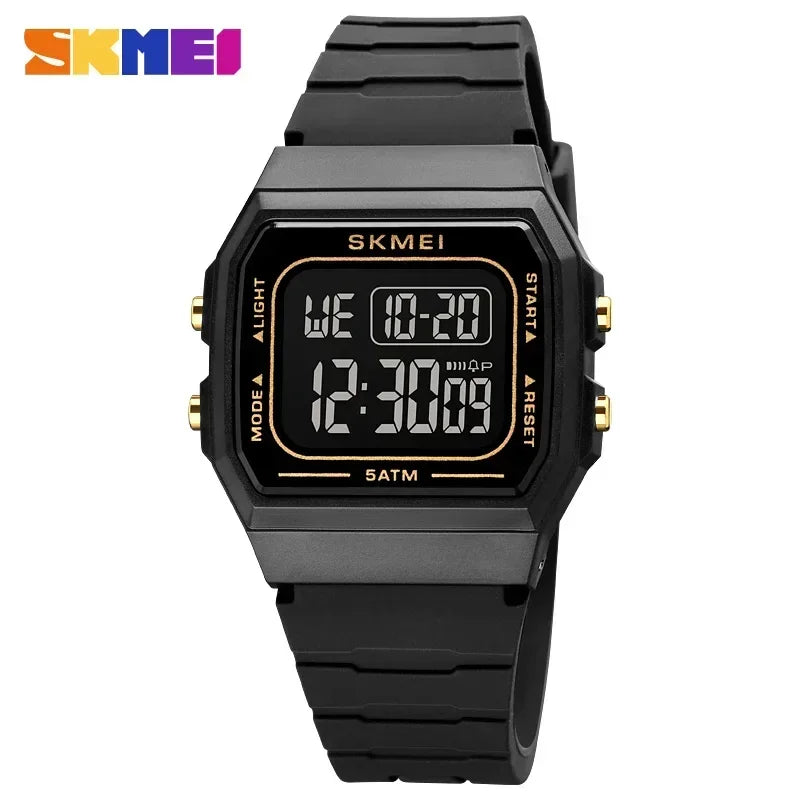 1683 Waterproof Mens Digital Watches Sports LED Display Stopwatch Electronic Wristwatches for Men Women Relogio Masculino