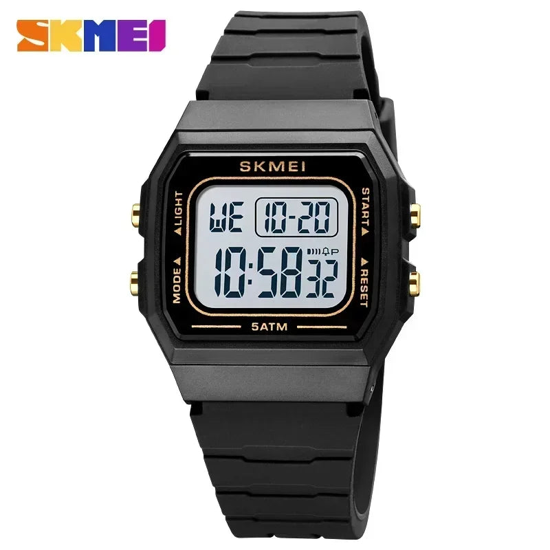 1683 Waterproof Mens Digital Watches Sports LED Display Stopwatch Electronic Wristwatches for Men Women Relogio Masculino